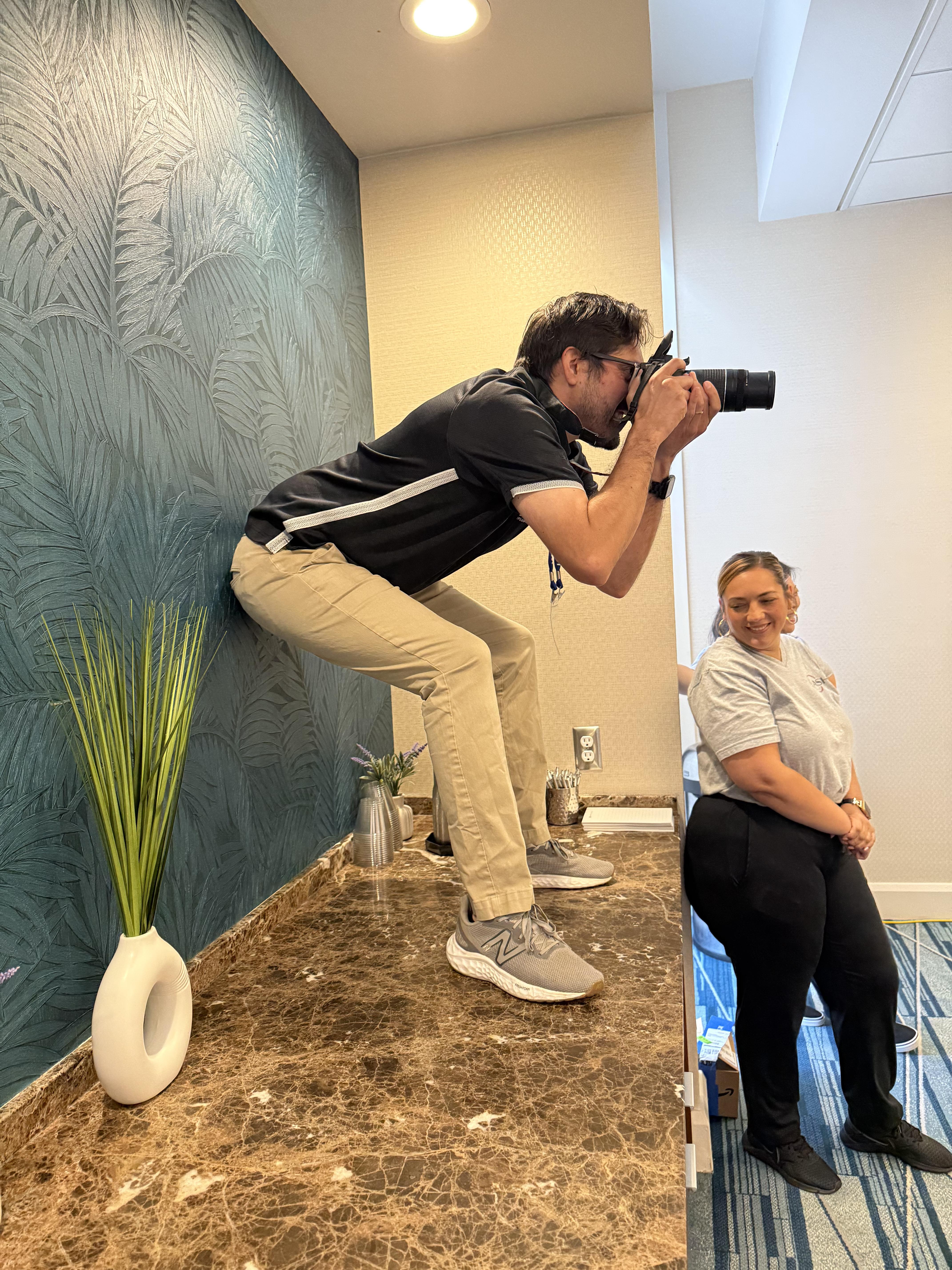 CBI Behind the scenes photo shoot